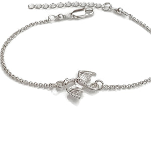 Delicate Sterling Silver Dragon Bracelet, Dragon jewellery, Silver bracelet