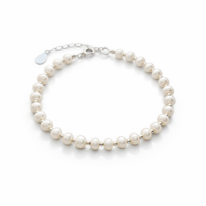 Sterling Silver Freshwater Pearl Bracelet - JewelleryByZM 