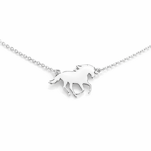 Sterling Silver Horse Necklace - JewelleryByZM 