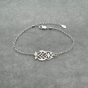 Sterling Silver Owl Bracelet, 925 sterling silver, Owl jewellery - JewelleryByZM 