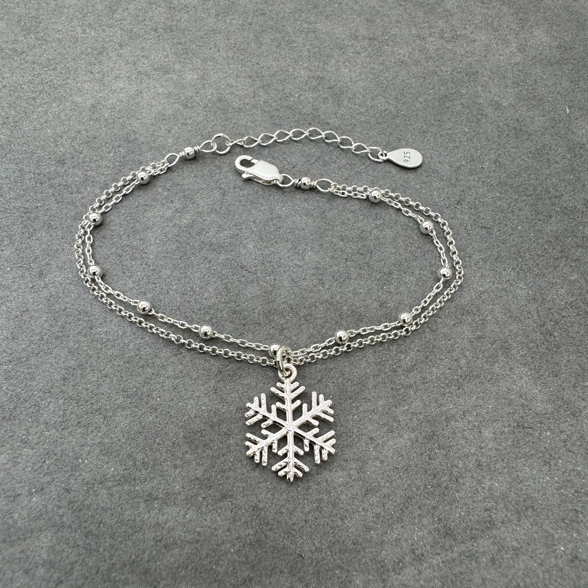 Sterling Silver Snowflake Bracelet