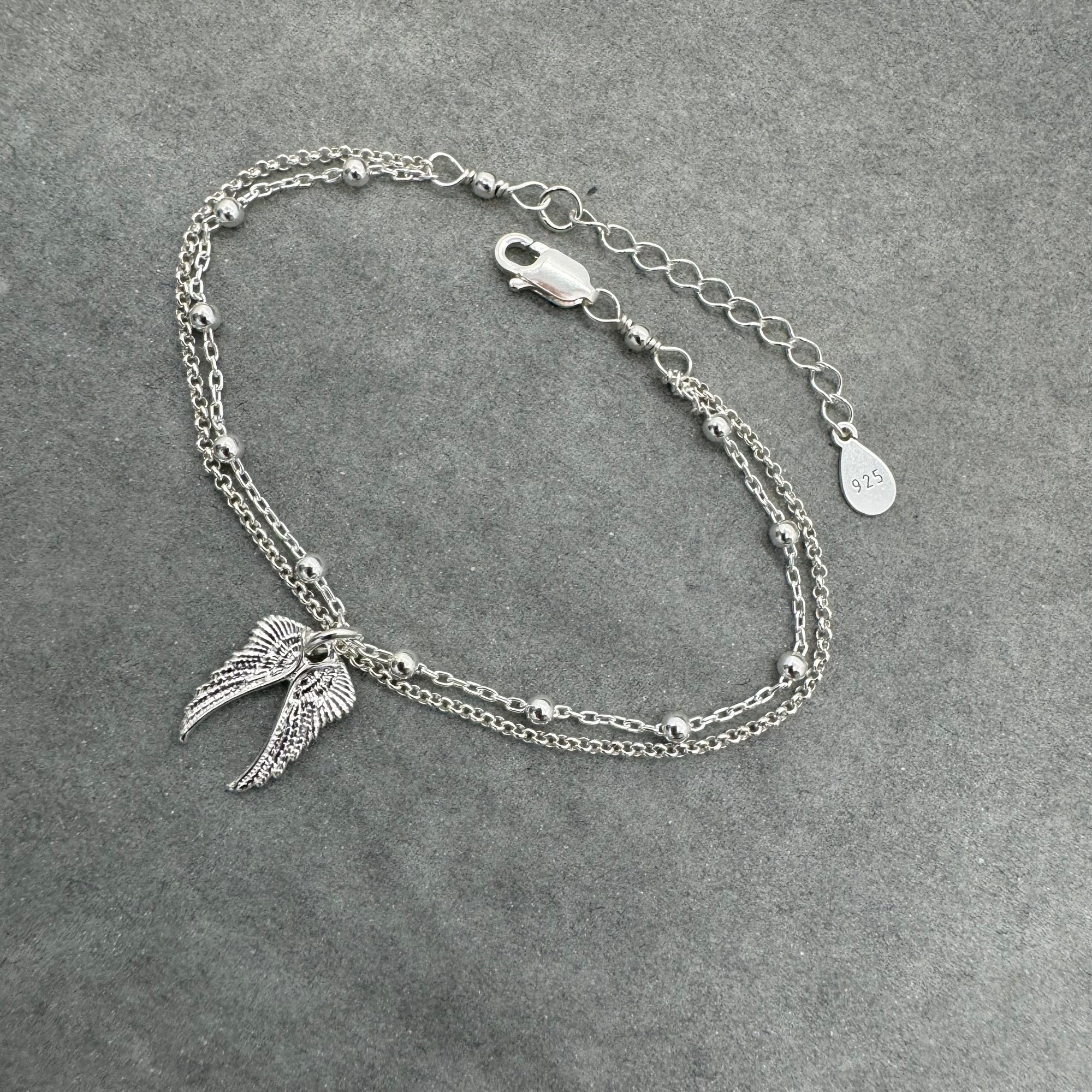 Sterling Silver Angel Wings Bracelet