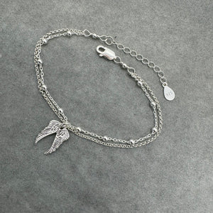 Sterling Silver Angel Wings Bracelet