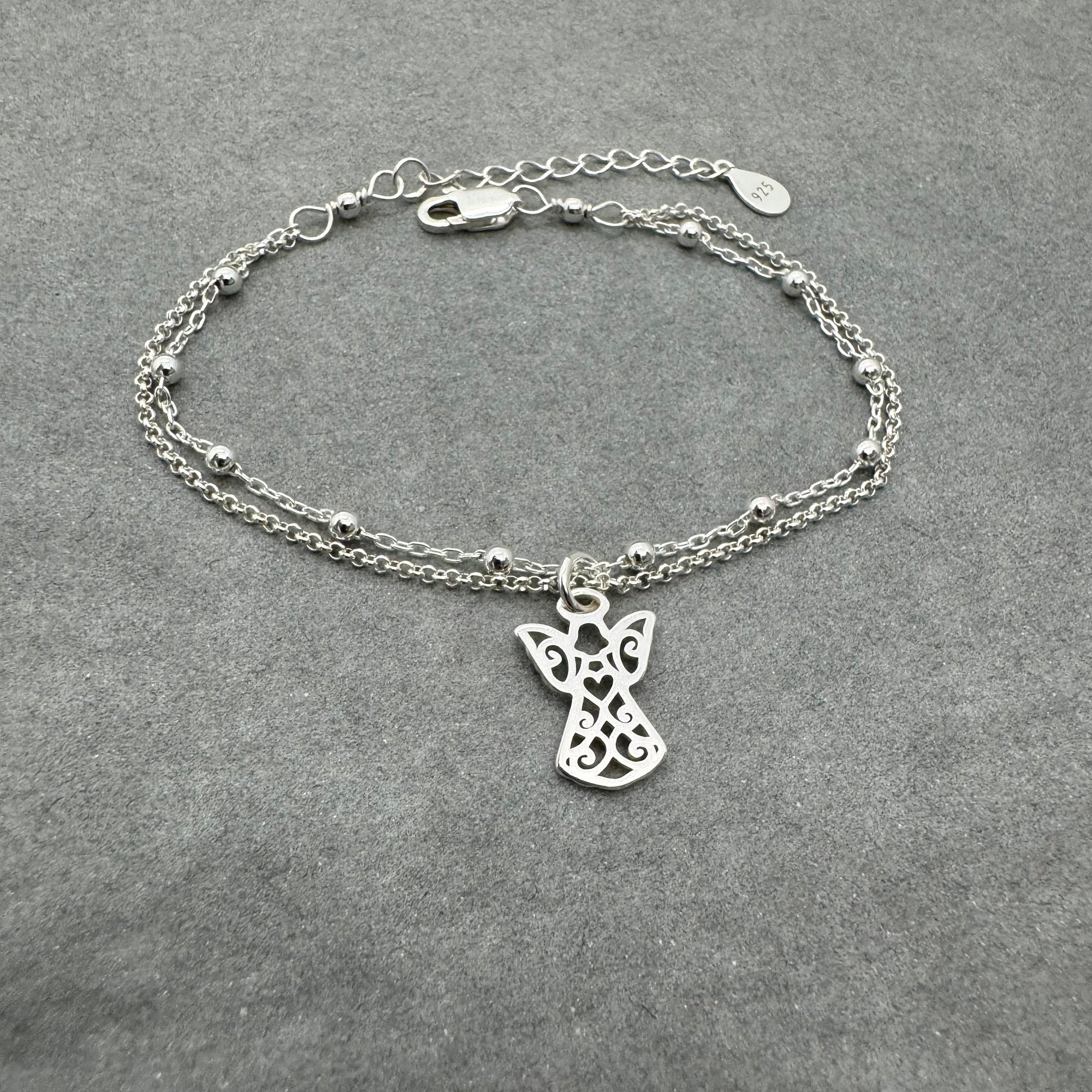 Sterling Silver Guardian Angel Bracelet