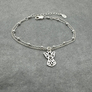 Sterling Silver Guardian Angel Bracelet