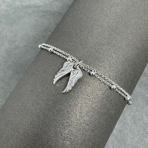 Sterling Silver Angel Wings Bracelet