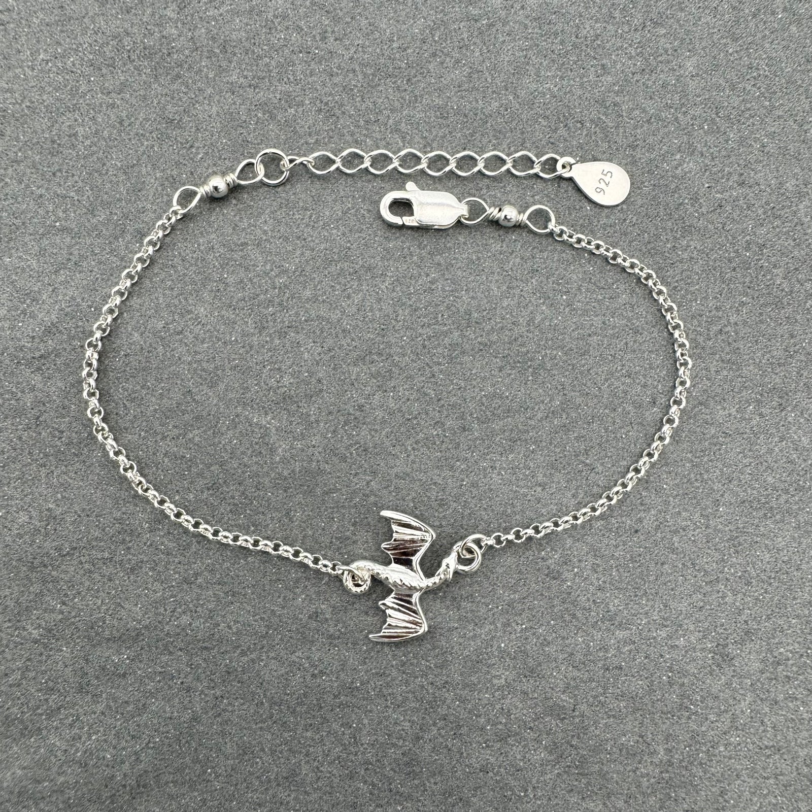 Sterling Silver Dragon Bracelet - JewelleryByZM 