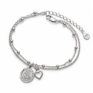 Sterling Silver St. Christopher Bracelet - JewelleryByZM 