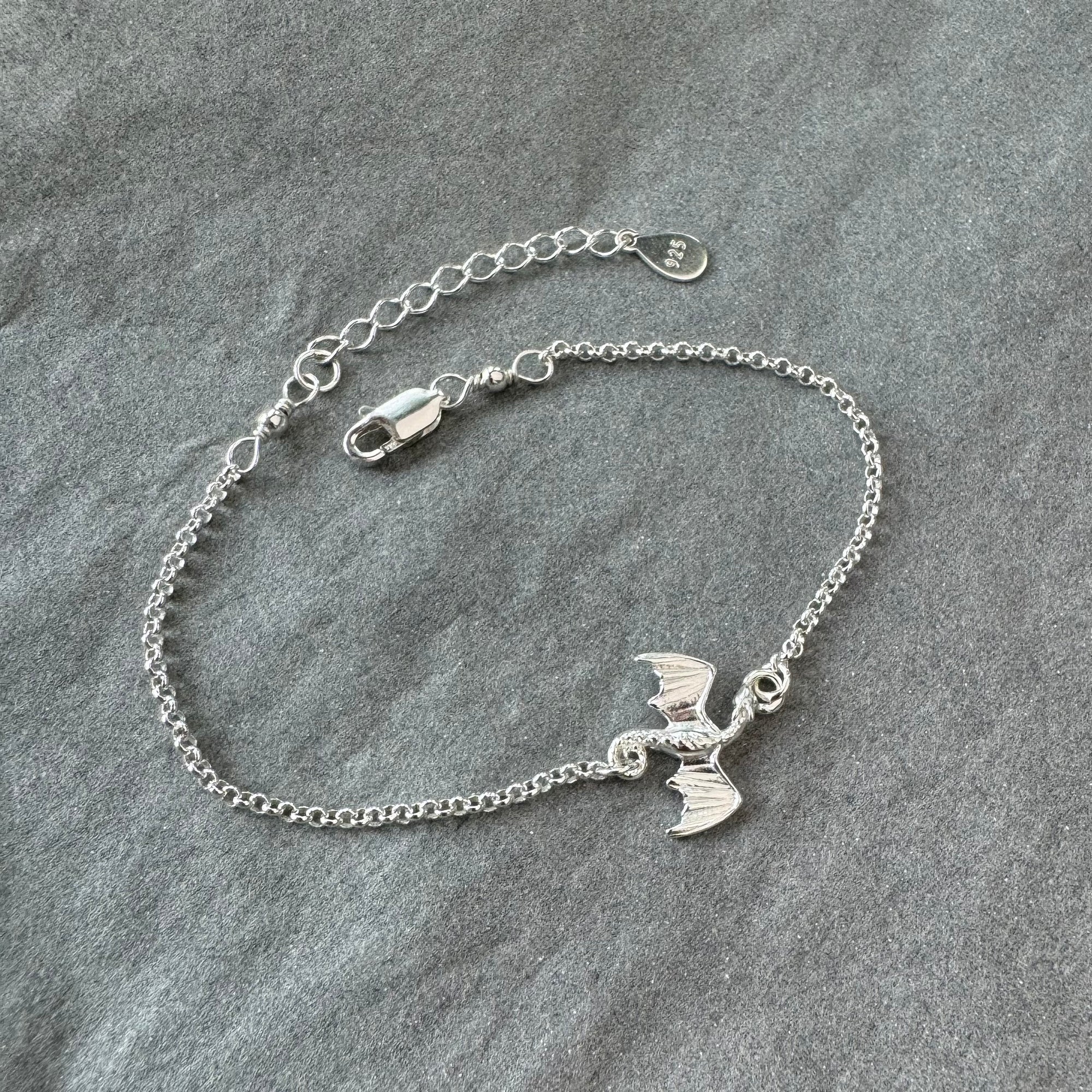 Sterling Silver Dragon Bracelet