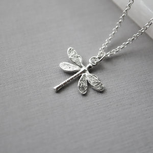 Sterling Silver Dragonfly Necklace