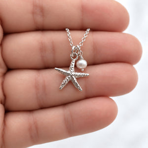 Sterling Silver Starfish Necklace – Happy Place Gift