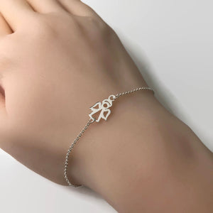 Sterling Silver Angel Bracelet - Guardian Angel Bracelet, Adjustable Bracelet, Guardian bracelet, Sympathy gift, Memorial jewelry