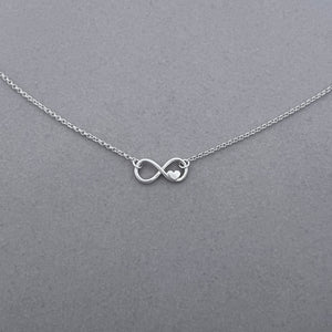 Sterling Silver Infinity Heart Necklace