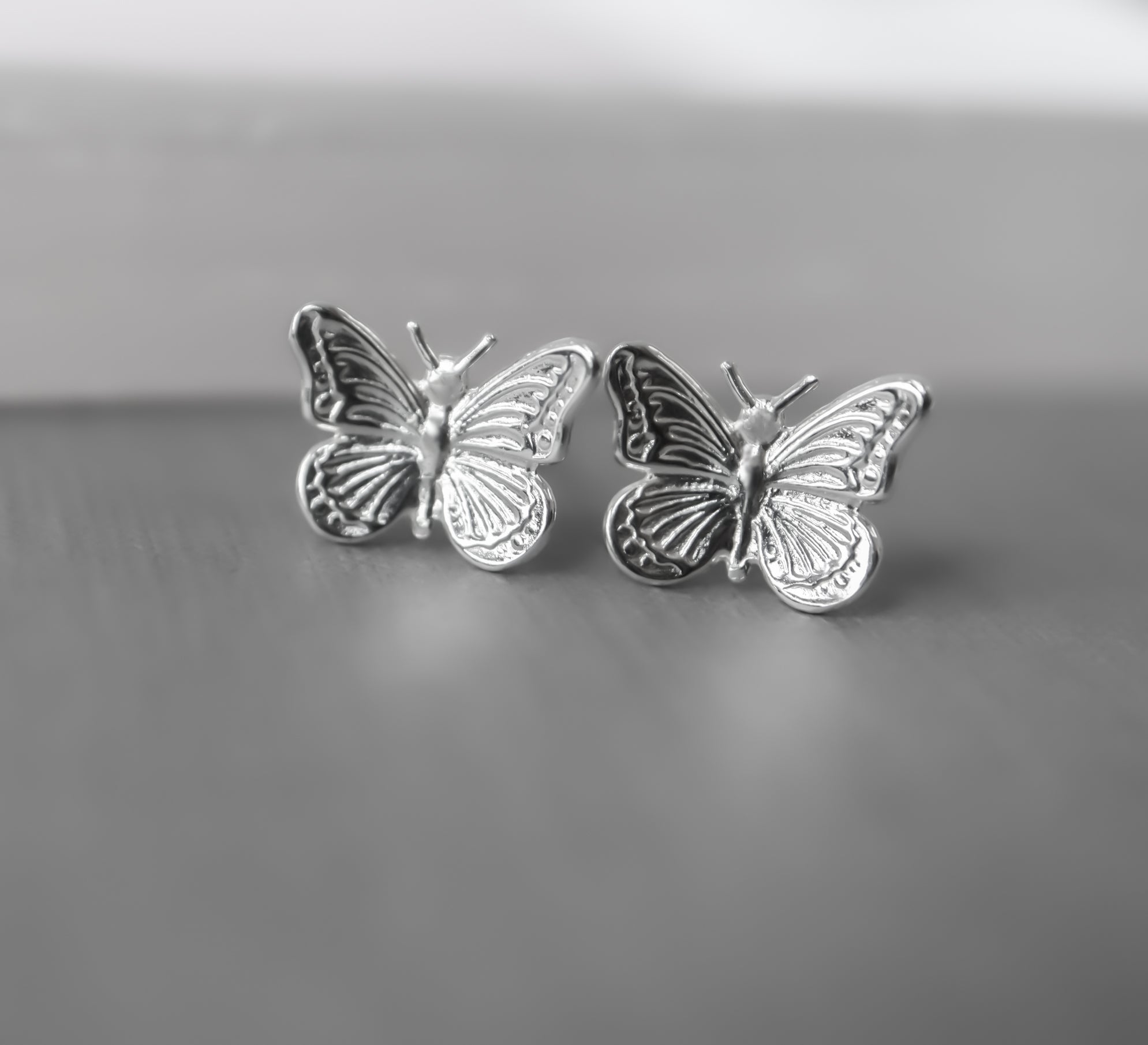 Sterling Silver Butterfly Earrings