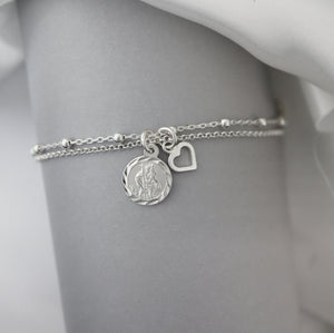Sterling Silver St. Christopher Bracelet