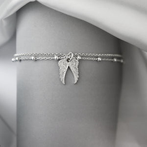 Sterling Silver Angel Wings Bracelet