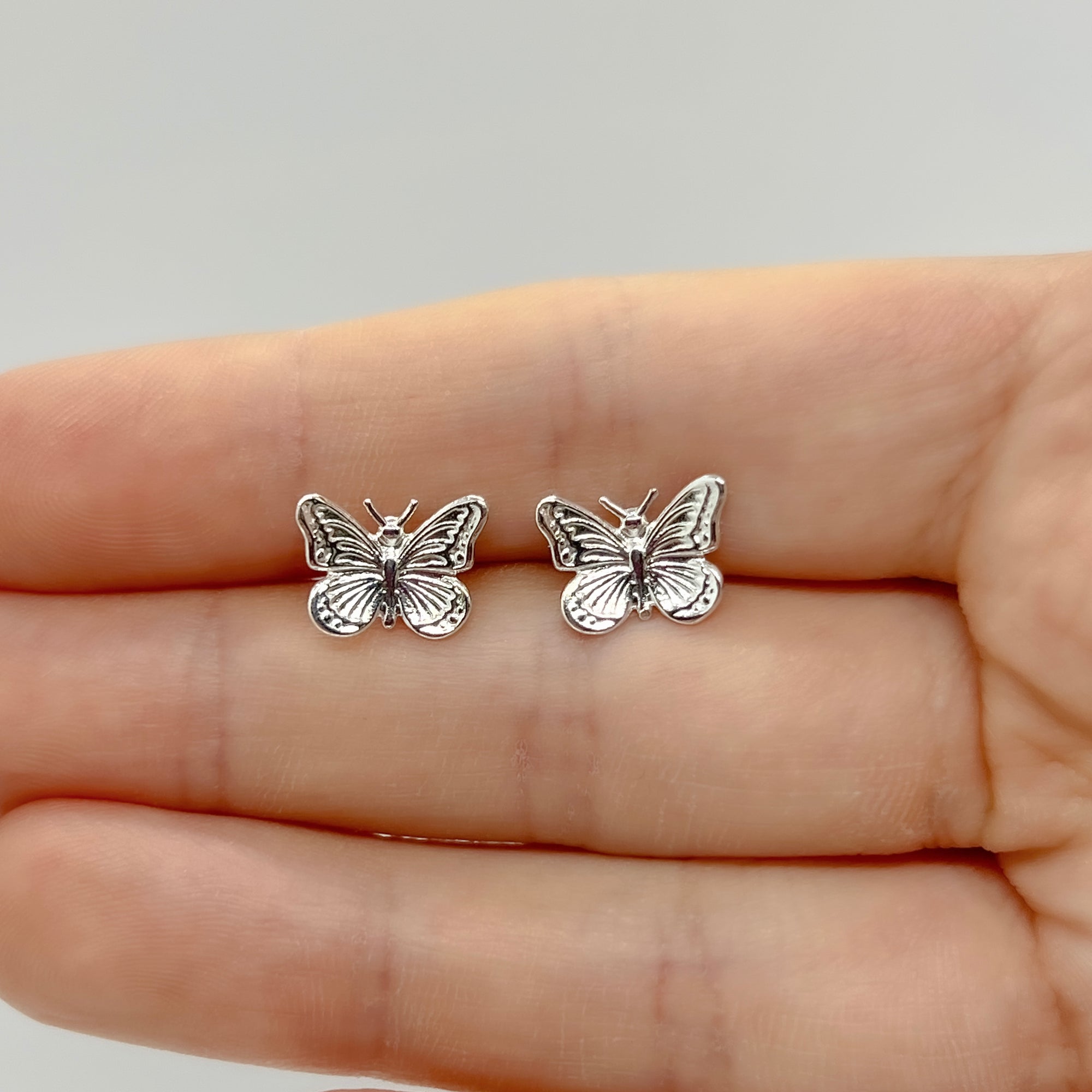 Sterling Silver Butterfly Earrings