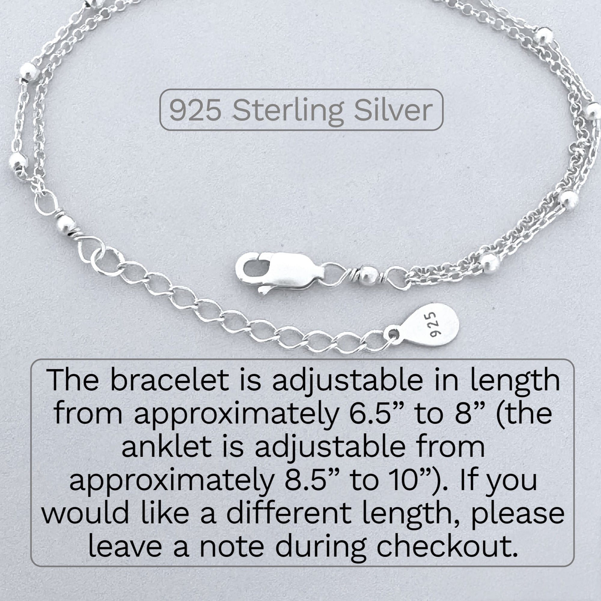 Sterling Silver Double Chain Turtle Bracelet - JewelleryByZM 