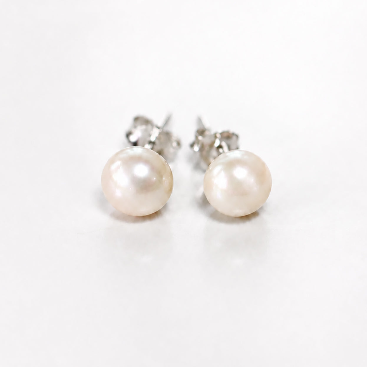 Sterling Silver Freshwater Pearl Stud Earrings