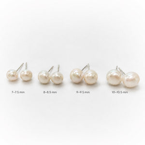 Sterling Silver Freshwater Pearl Stud Earrings