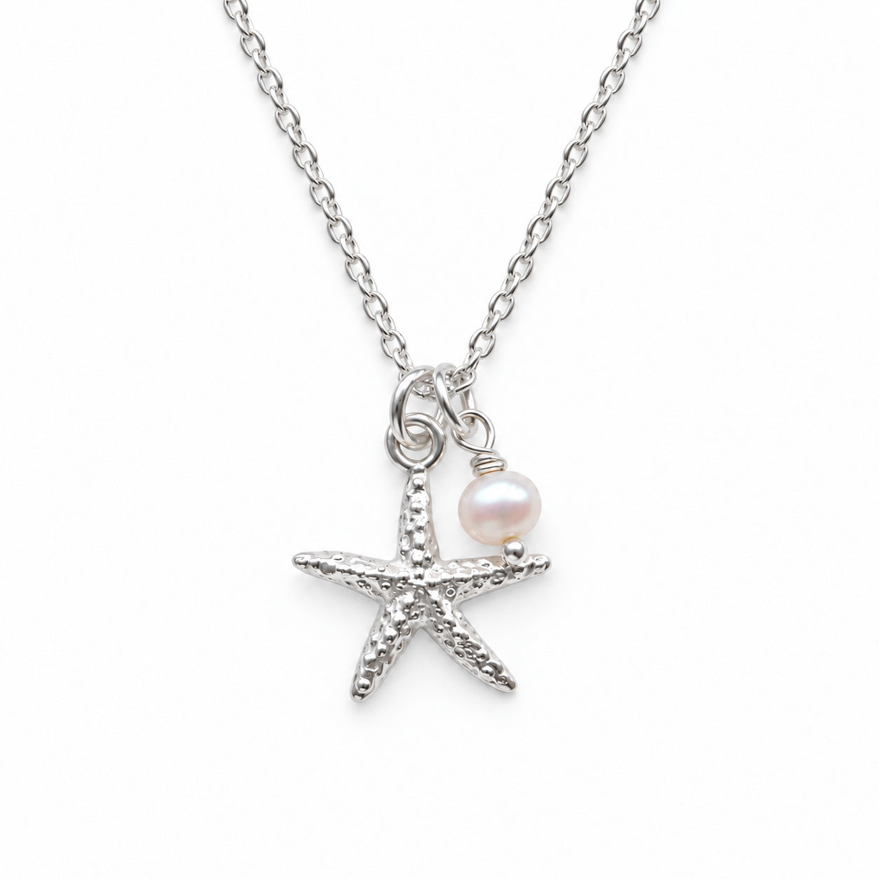 Sterling Silver Starfish Necklace – Happy Place Gift