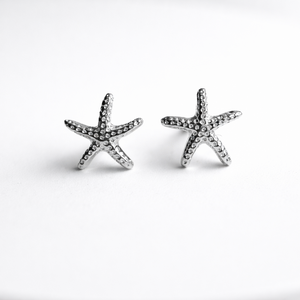 Sterling Silver Starfish Stud Earrings - 925 Sterling Silver - JewelleryByZM 