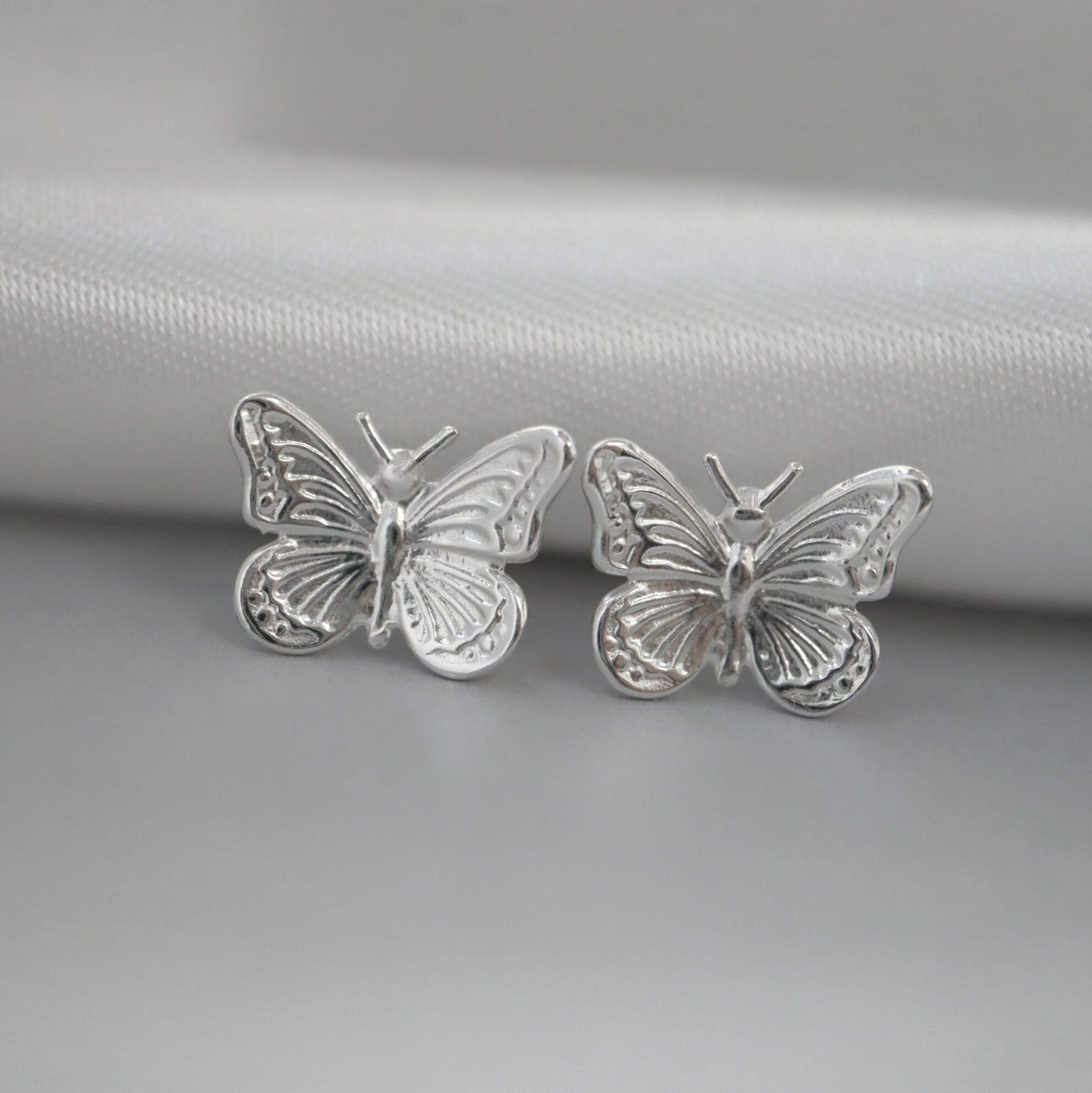 Sterling Silver Butterfly Earrings - JewelleryByZM 