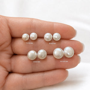 Sterling Silver Freshwater Pearl Stud Earrings