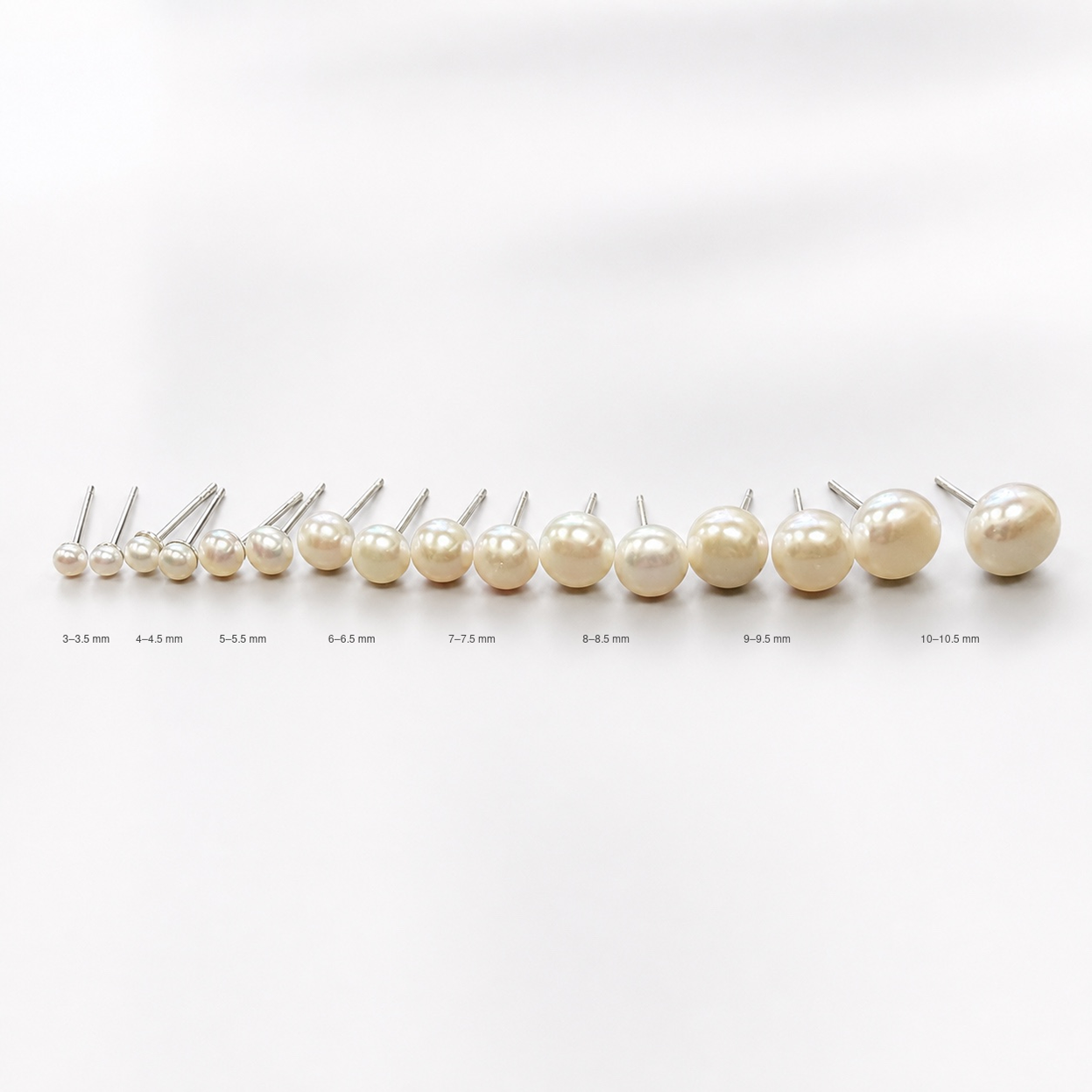 Sterling Silver Freshwater Pearl Stud Earrings