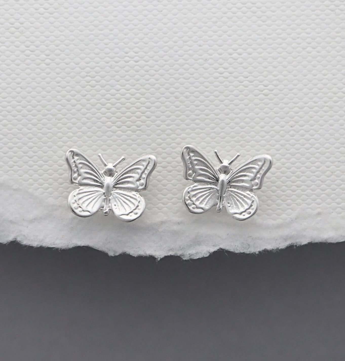Sterling Silver Butterfly Earrings - JewelleryByZM 