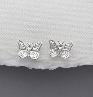 Sterling Silver Butterfly Earrings - JewelleryByZM 