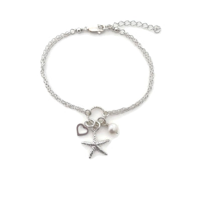 Sterling silver starfish on sale bracelet