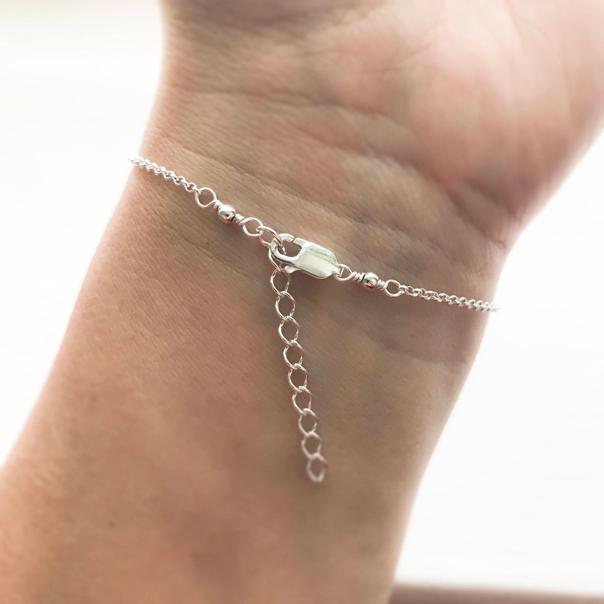 Infinity Bracelet in Sterling Silver - Friendship Bracelet - Adjustable Sterling Silver Infinity Bracelet - JewelleryByZM 