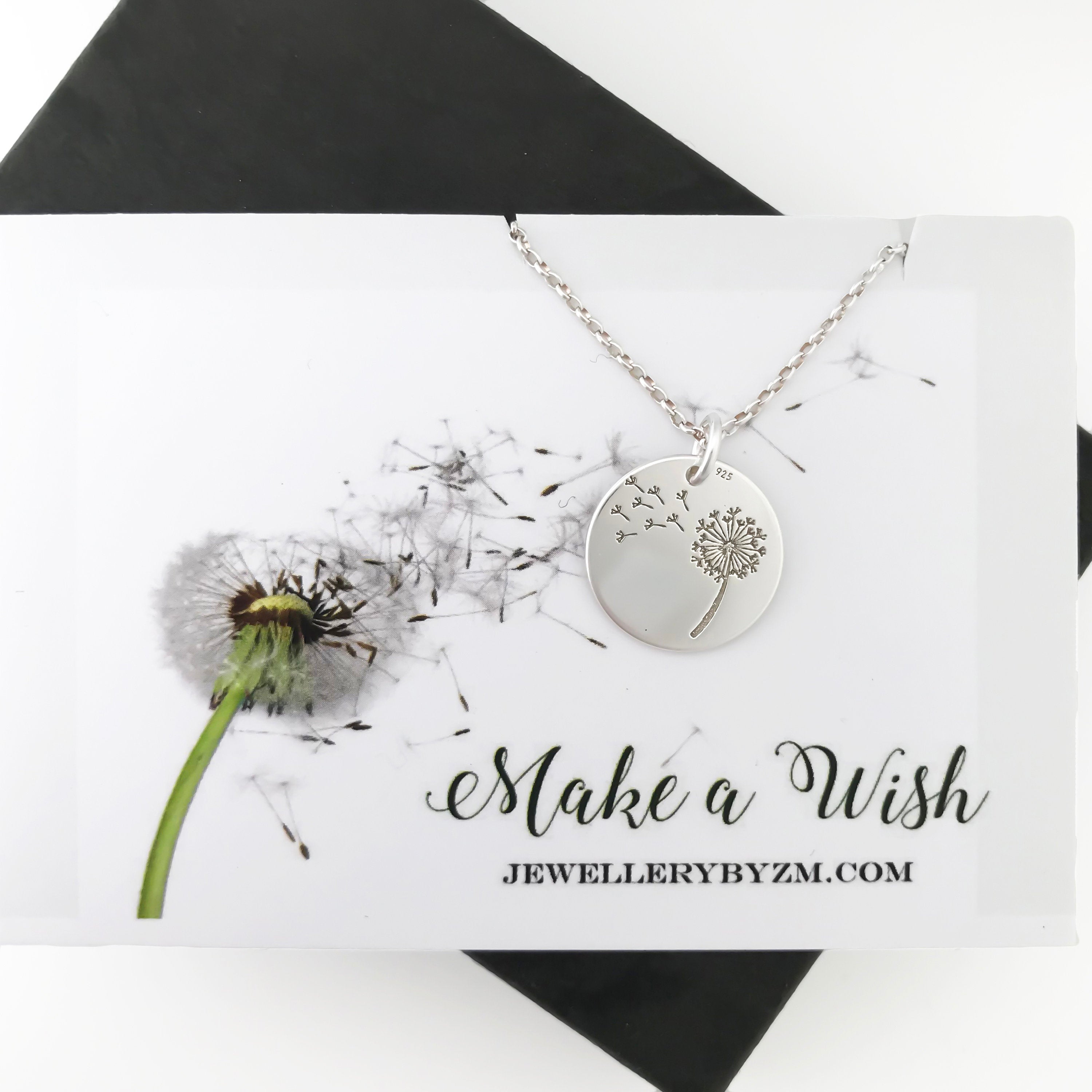 ★Hei★ [sv925] dandelion pendant necklace Amazon.com: Necklace with dandelion pendant Wish - 925