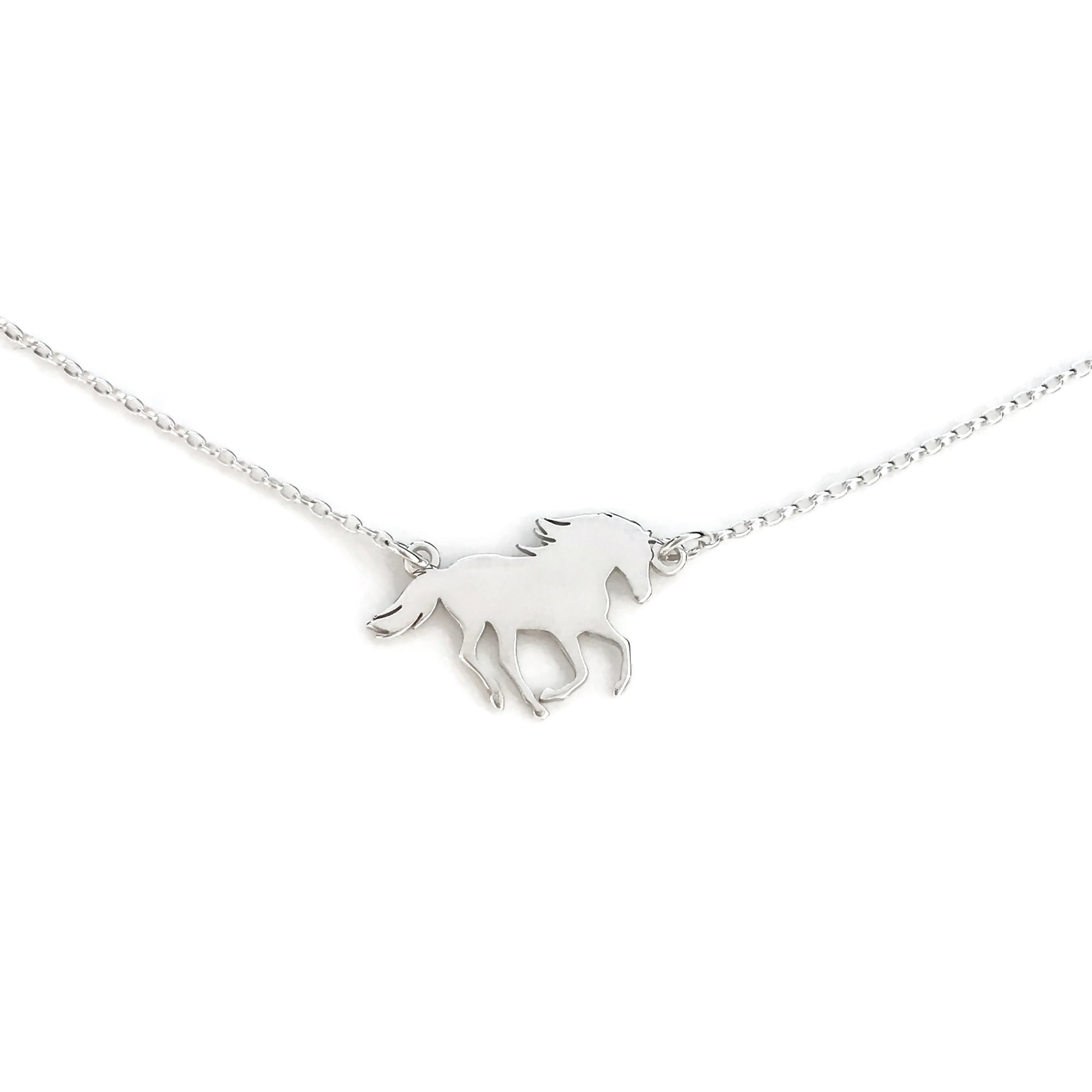 Sterling Silver Horse Necklace