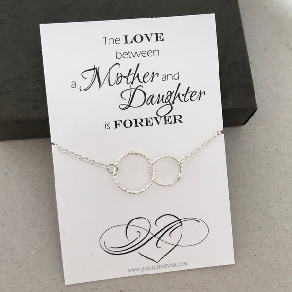 Mother Daughter Love Bracelet - Sterling Silver Bracelet - Mother Daug ...