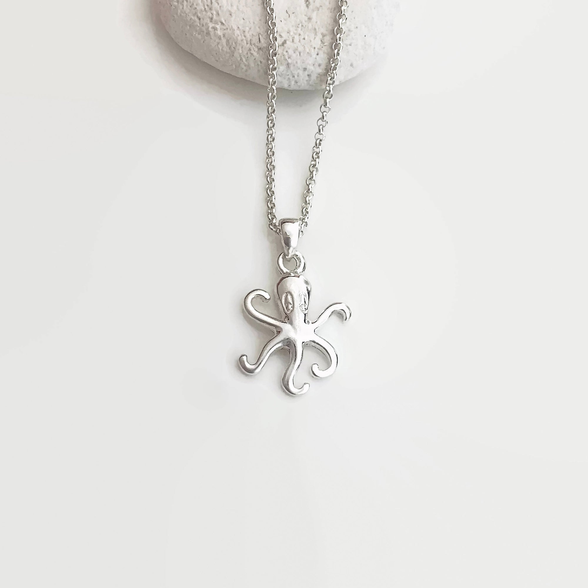 Sterling Silver Octopus Necklace