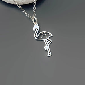 Sterling Silver Flamingo Necklace