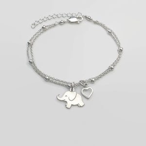 Sterling Silver Baby Elephant Bracelet