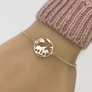 Sterling Silver Elephant Bracelet, 925 sterling silver, Elephant jewellery