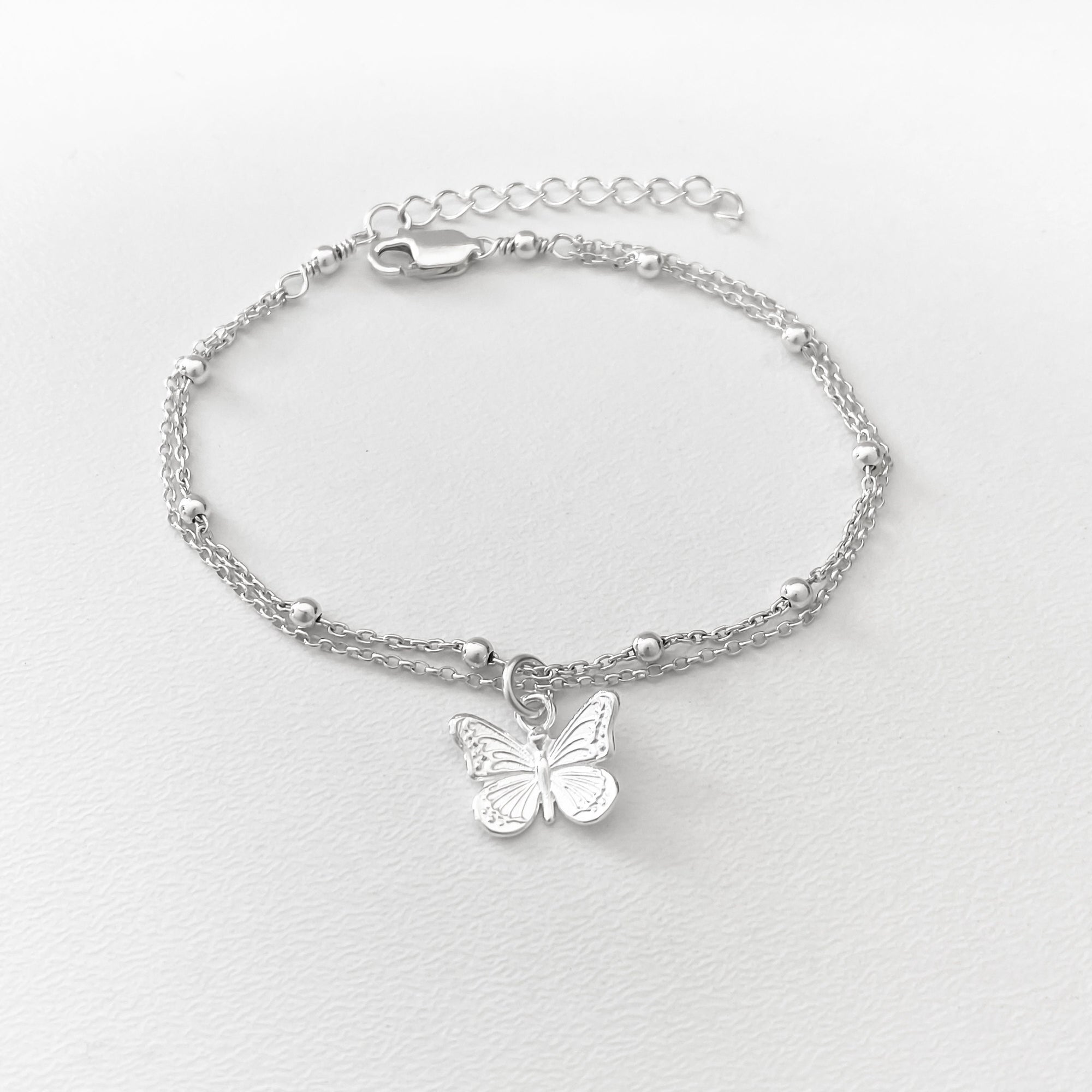 Sterling Silver Butterfly Bracelet