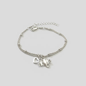 Sterling Silver Manta Ray Bracelet, Adjustable Silver Stingray Bracelet