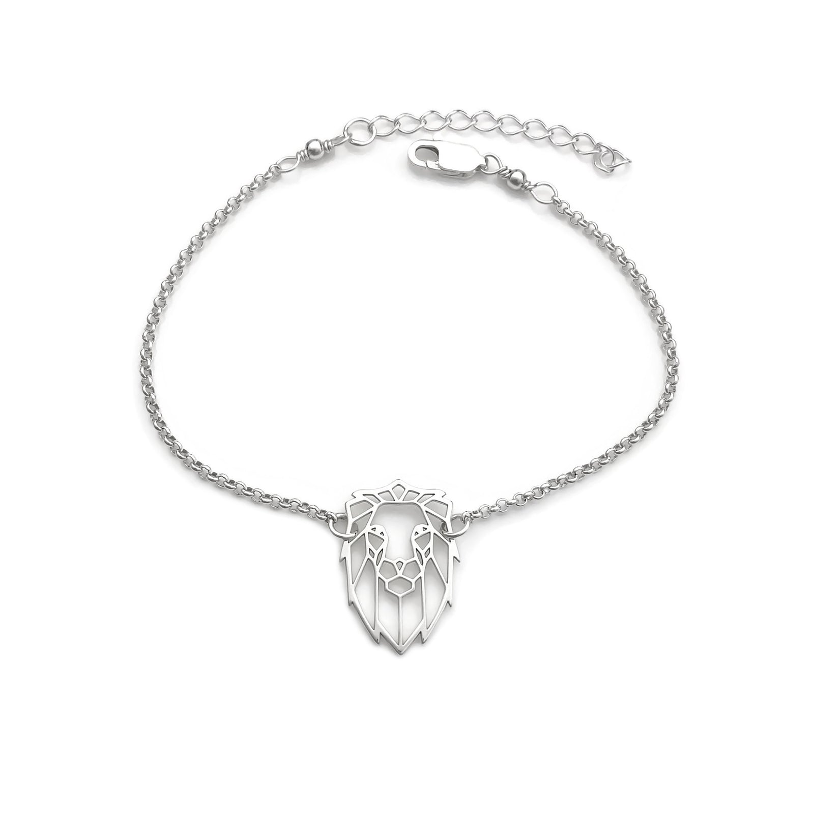 Sterling Silver Lion Bracelet - JewelleryByZM 
