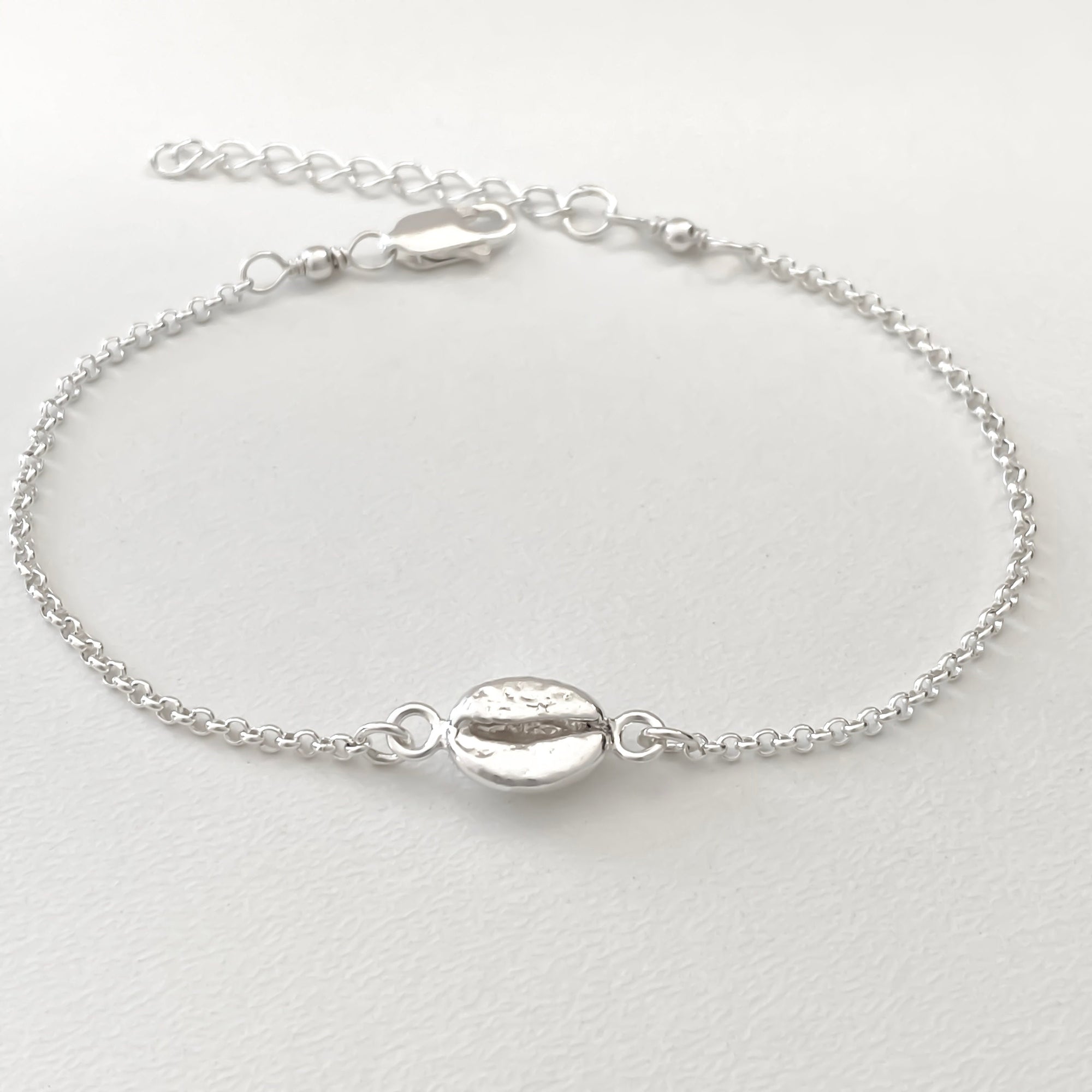 Sterling Silver Coffee Bean Bracelet