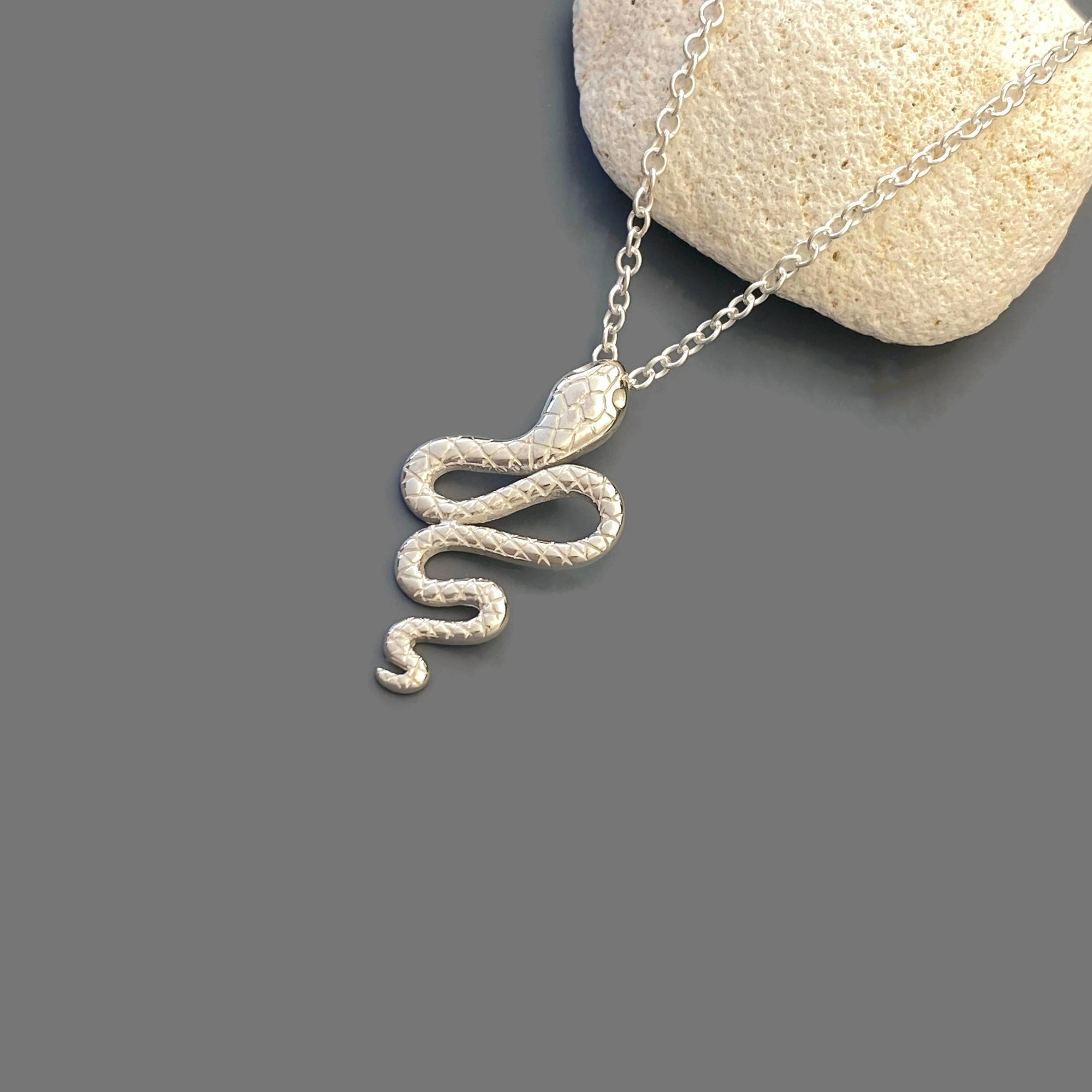 Sterling Silver Snake Necklace