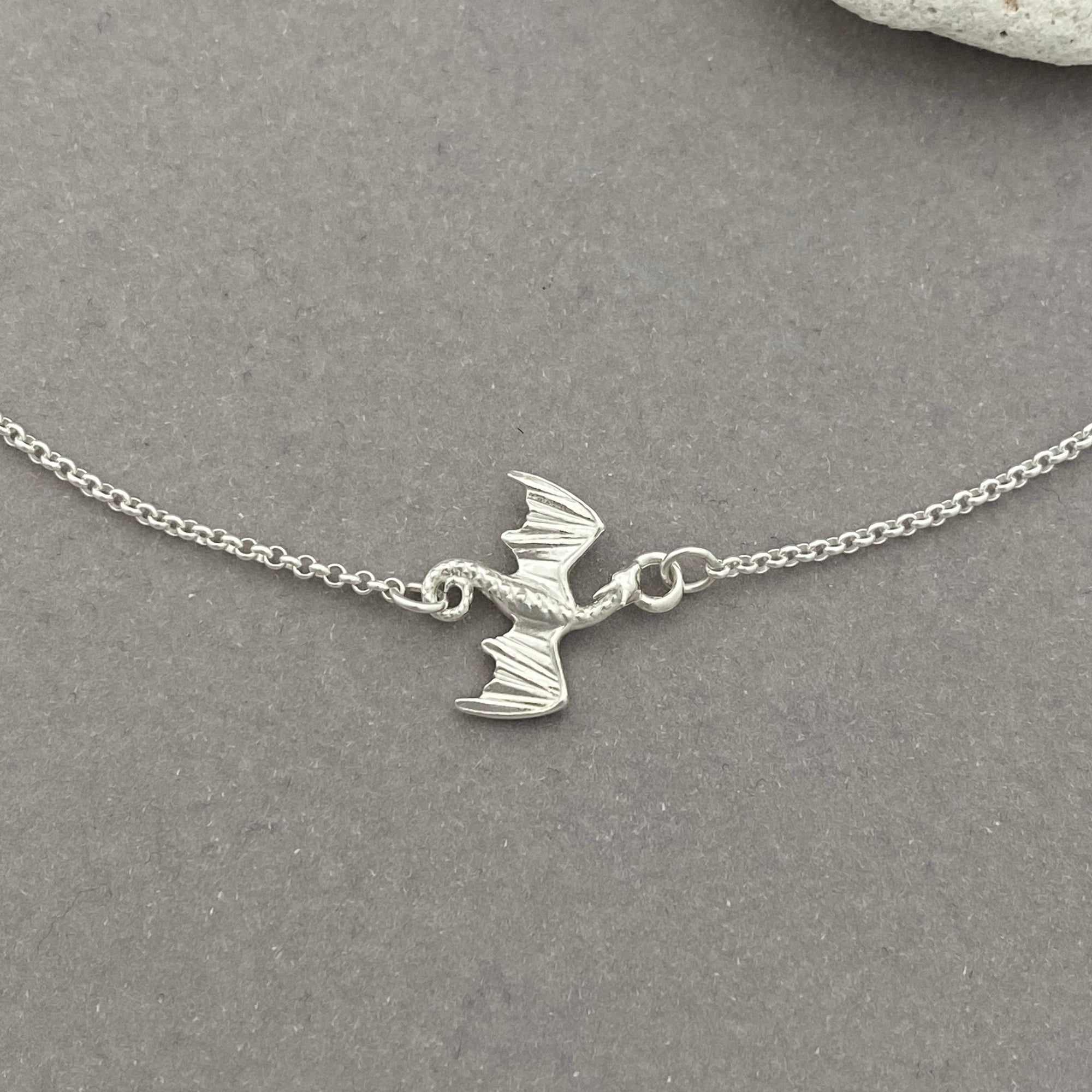 Sterling Silver Dragon Necklace