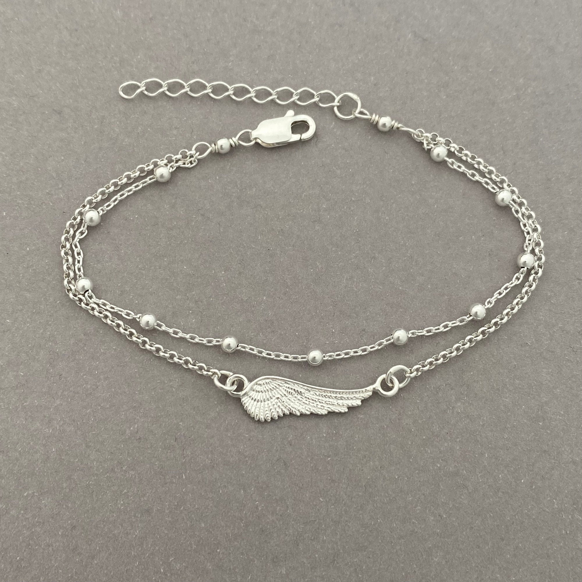 Sterling Silver Angel Wing Bracelet