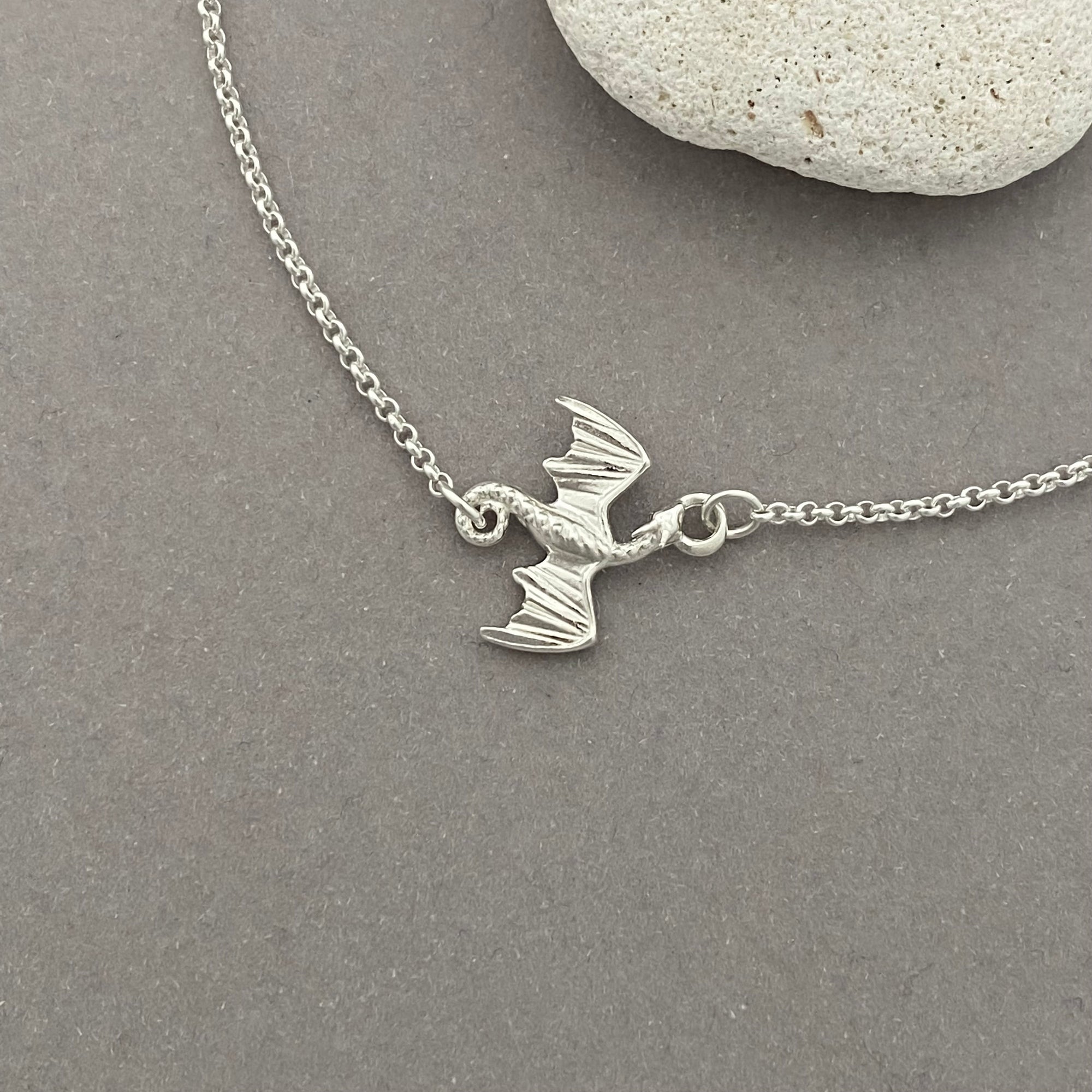 Sterling Silver Dragon Necklace