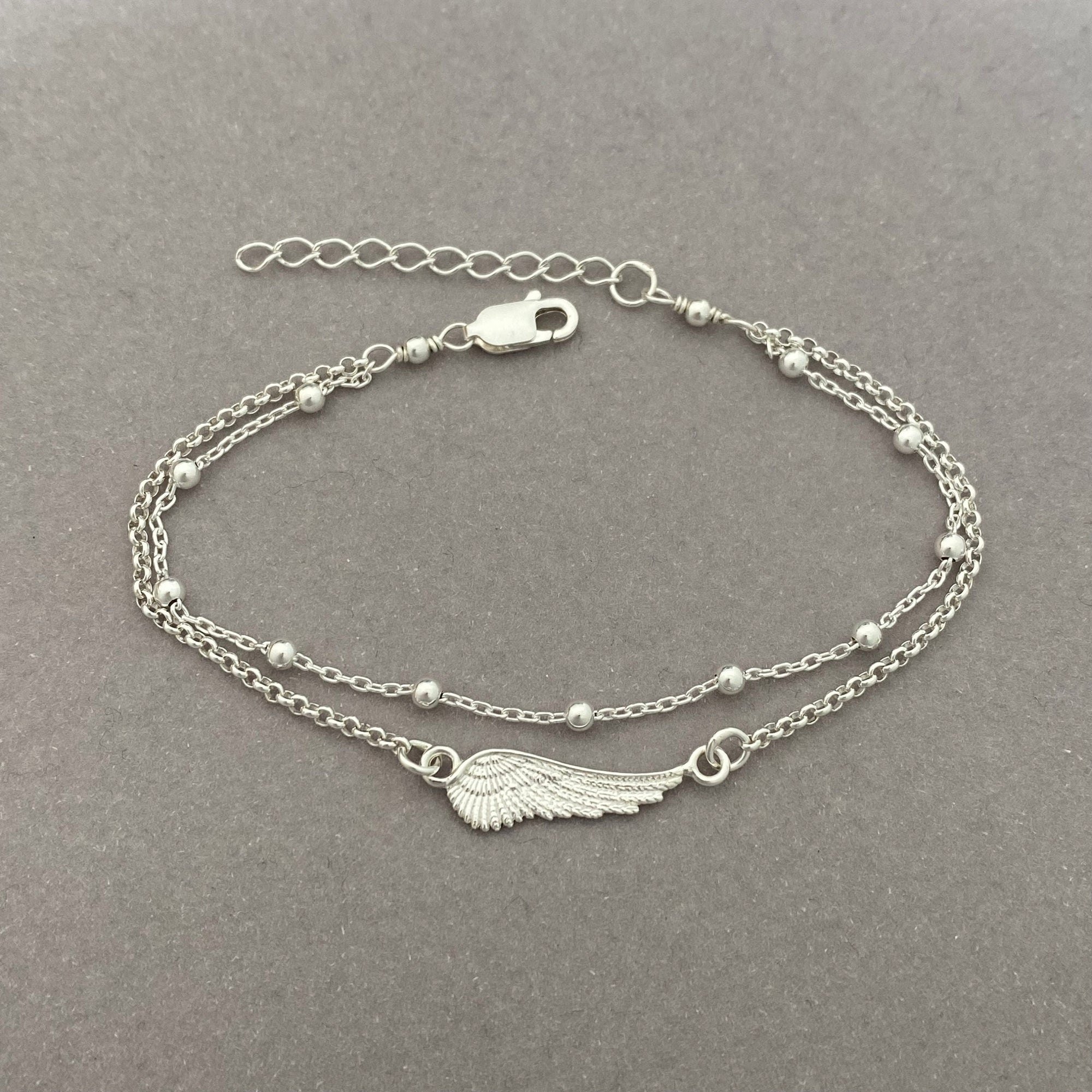 Sterling Silver Angel Wing Bracelet