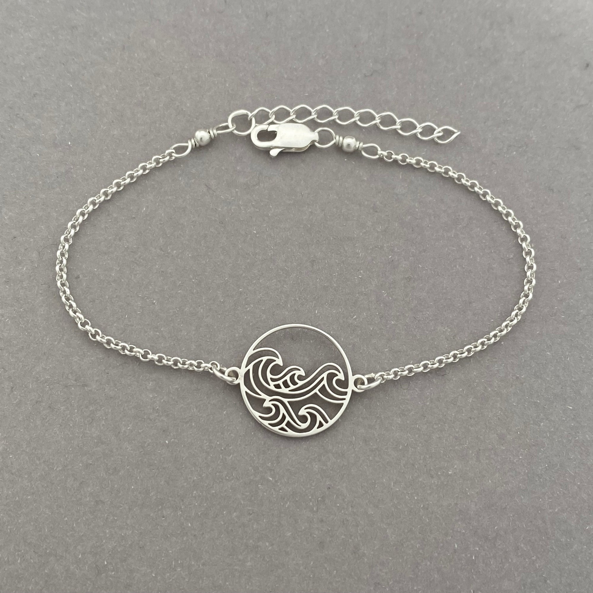 Sterling Silver Wave Bracelet